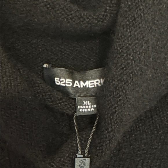 525 America black high neck dress cashmere blend new with tag - Picture 4 of 9